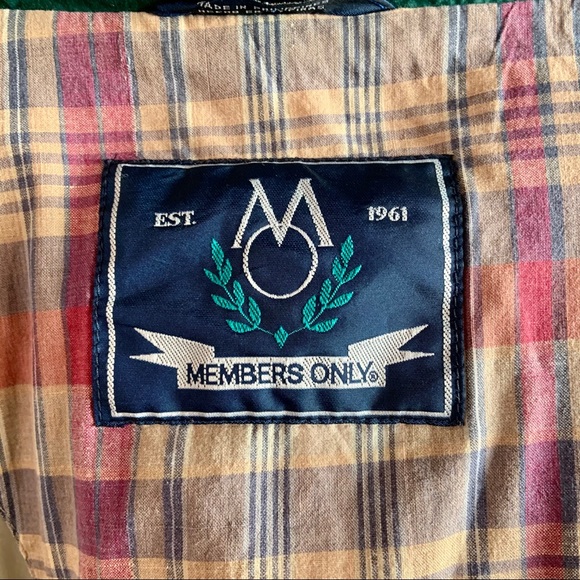 Members Only Vintage Dad Windbreaker Jacket LONG - Picture 8 of 14